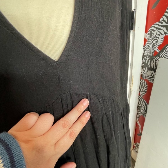 Free People Te Amo Black Floral Embroidered Mini Dress - Picture 8 of 8